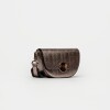 Mini Bag The Circle En Cuero Grabado Snake Metalizado Metalizado