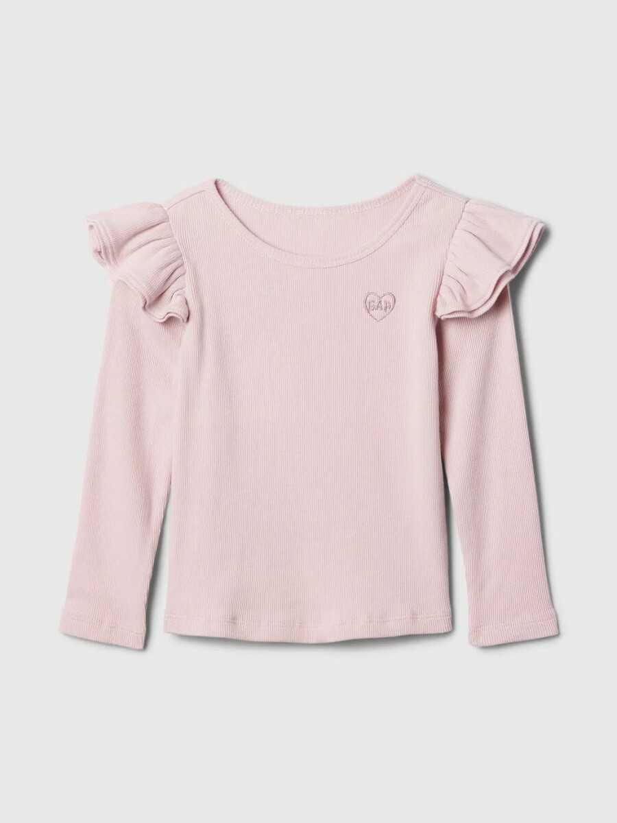 Remera Con Volados Logo Gap Toddler Niña - Primitive 