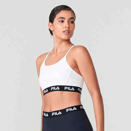 Fila Top Mujer Train Elastic Ii Blanco