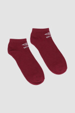 Media corta lisa individual umbro Bordeaux