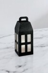 Caja linterna 18x18x39,5 cm. - SETA NERO Caja linterna 18x18x39,5 cm. - SETA NERO