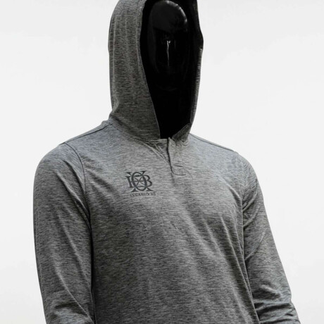 Buzo Canguro Deportivo Entrenamiento Gris