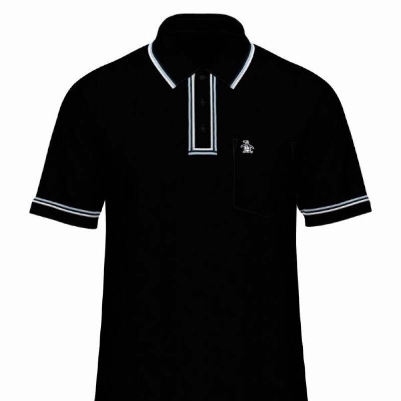 Polo Earl Org Int Sticker Penguin Negro