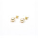 6 Mm Caravanas Oro 18K Y Perlas De Cultivo 6 Mm Caravanas Oro 18K Y Perlas De Cultivo