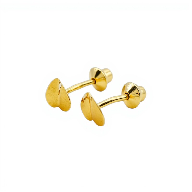 Abridores Corazón -Oro Bajo- Sin piedra-AB8040 sinpiedra