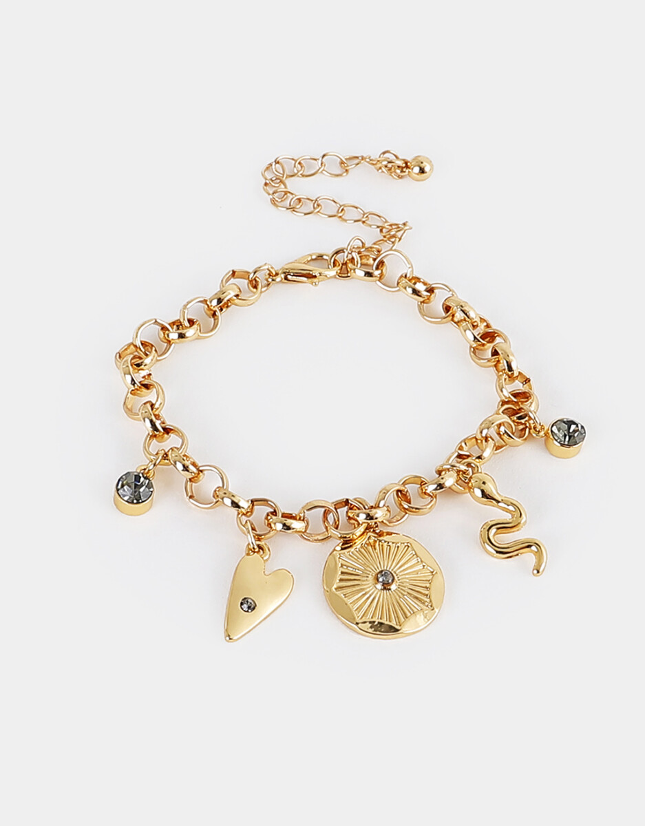 Pulsera Mystic Bañada En Oro 