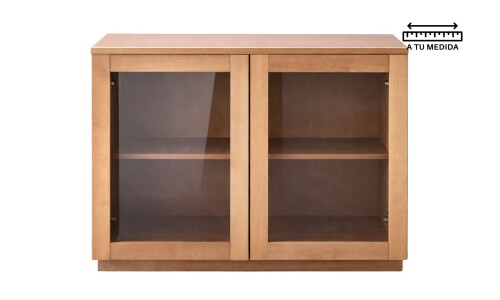 Aparador AMBAY Natural con Vidrio Aparador AMBAY Natural con Vidrio