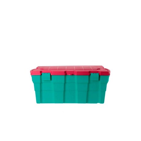 Baúl Organizador Wenco de Plástico 100 L Verde/Rosa