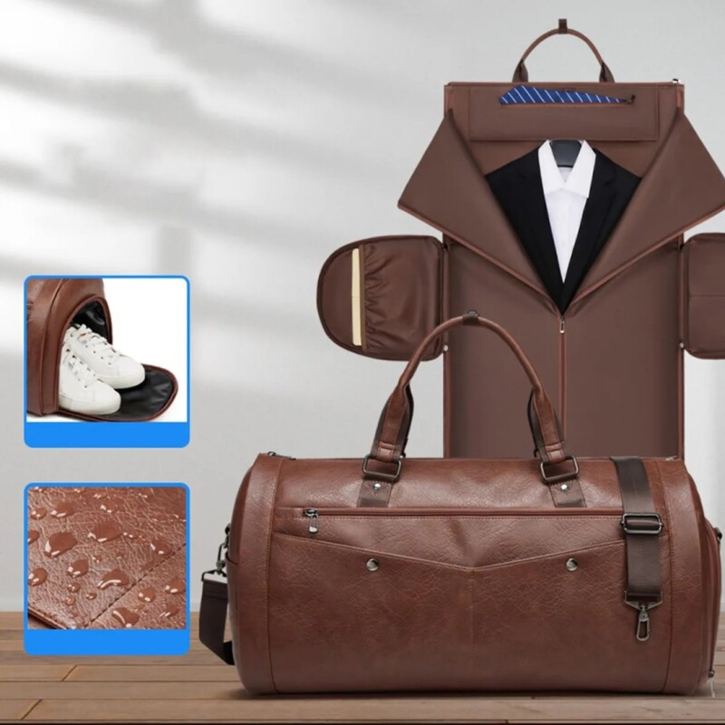 Bolso de cuero impermeable para viaje Bolso De Cuero Impermeable Para Viaje