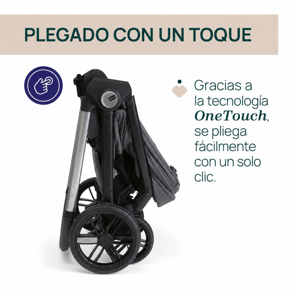 TRAVEL SYSTEM CHICCO BELLAGIO 2.0 + KORY ESSENTIAL I-SIZE BLACK SATIN