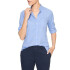 V-FRCH FITTED OXFORD Light Blue