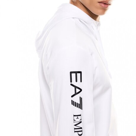 ARMANI EA7 HOODIE WHITE/BLACK