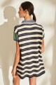 PRE VENTA VESTIDO SUN Azul Y Crudo