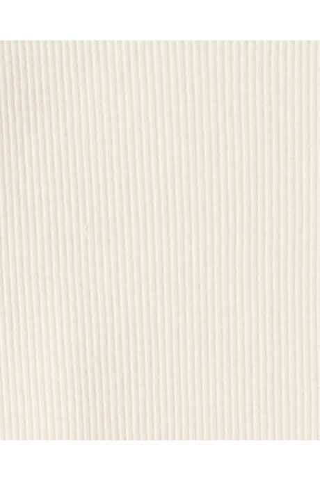 Set dos piezas, jumper jean a rayas y remera de algodón acanalado Sin color