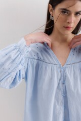 Camisa Albena Celeste