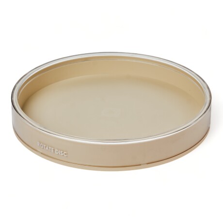 Bandeja O Plato Organizador Giratorio 29cmD 360º Antideslizantes Beige