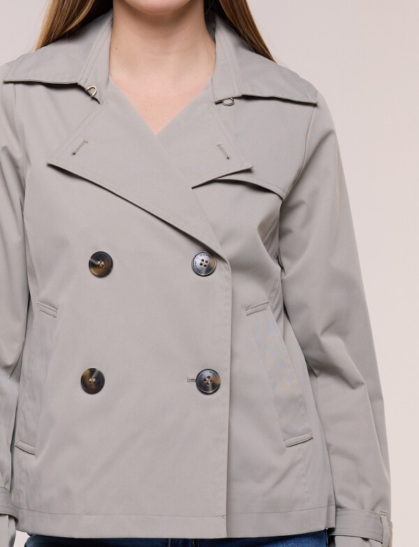 Gabardina Trench Corta VERDE