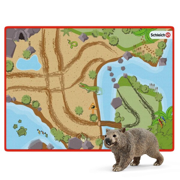 Juego Schleich Alfombra Interactiva Figura Juguete Niños Variante Modelo Wombat