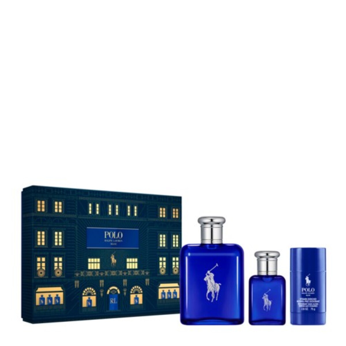 COFRE POLO RALPH LAUREN BLUE EDT 125ml+EDT40ml+ DESODORANTE 