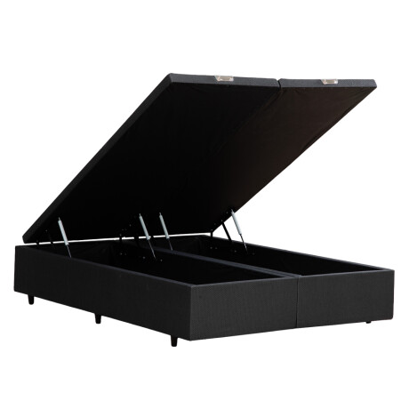 BOX BAÙL QUEEN SIZE BASE DE SOMMIER GUARDARROPA CAMA IMPORTADO GRIS