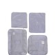 Set organizadores de viaje plegables 4 pcs gris