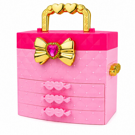 Kit Para Hacer Pulseras Maletín Con Dijes Y Cuentas P/Niñas Varios Colores