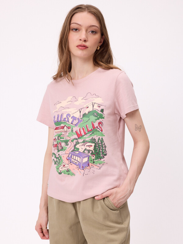 T-SHIRT ELPHIN RUSTY Rosa Viejo