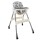 Silla de Comer para Bebes Bebesit Steps con Bandeja 2 en 1 Gris