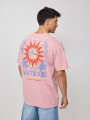 T-SHIRT EXAVI RUSTY Rosa Claro
