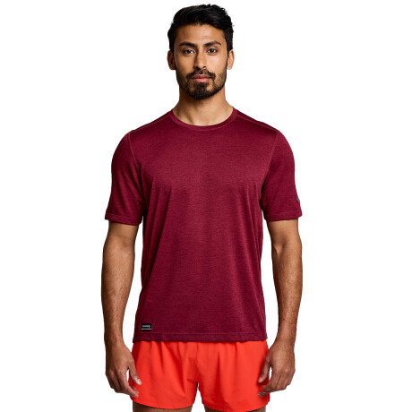 Remera Saucony de Hombre - STOPWATCH - SAM800278SUH SUNDOWN HEATHER