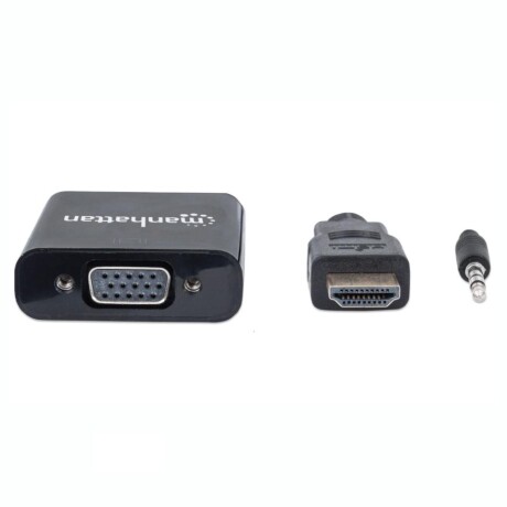 Adaptador Manhattan De HDMI A VGA H Con Audio Blister Adaptador Manhattan De HDMI A VGA H Con Audio Blister