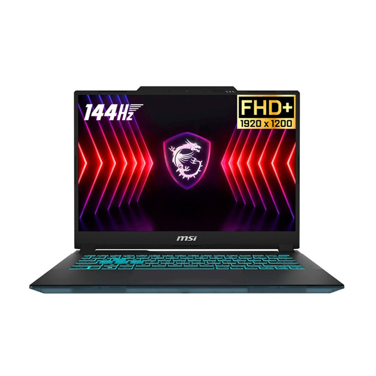 Notebook Gamer MSI Cyborg 14. Intel i7-13ªGEN. RAM 16GB. Disco Sólido 512GB. Pantalla 14" Full HD+. Tarjeta RTX 4060 8GB 