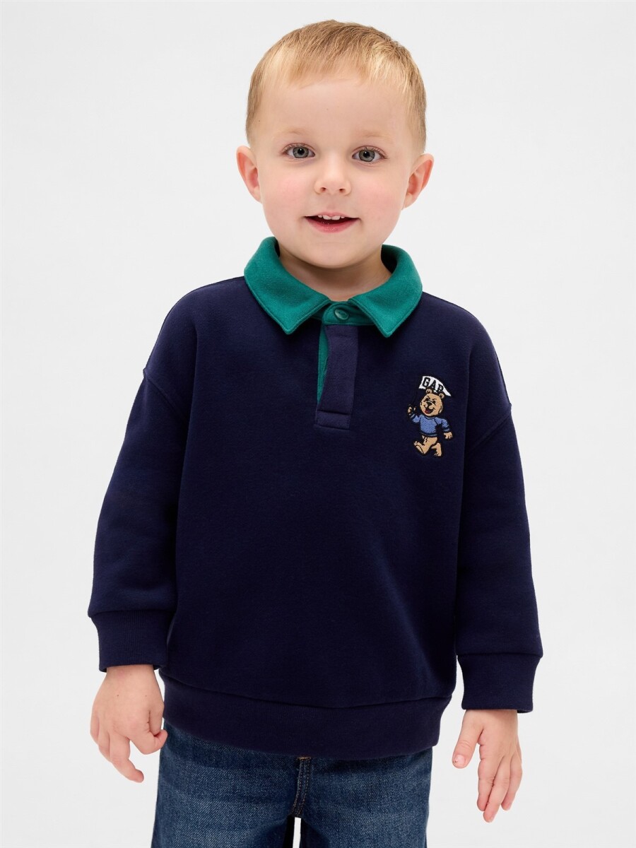 Buzo Tipo Polo Brannan Toddler Niño - Navy Uniform 
