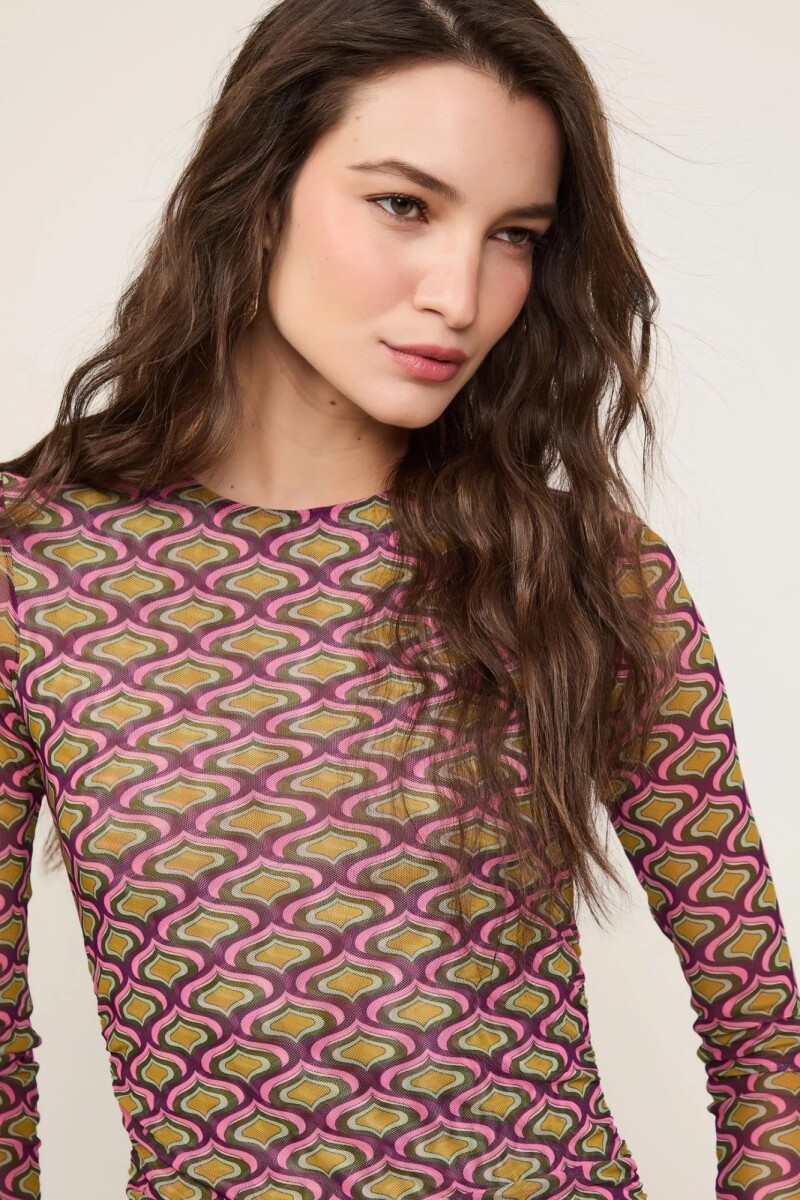 VESTIDO MINI GEO Estampado