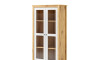Cristalero 2 Puertas 1 Cajón Material Natural - Mari Blanco