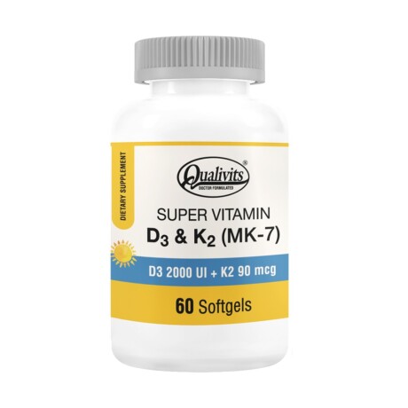 Qualivits Super Vitamina D3 y K2 60 Tabs Qualivits Super Vitamina D3 y K2 60 Tabs