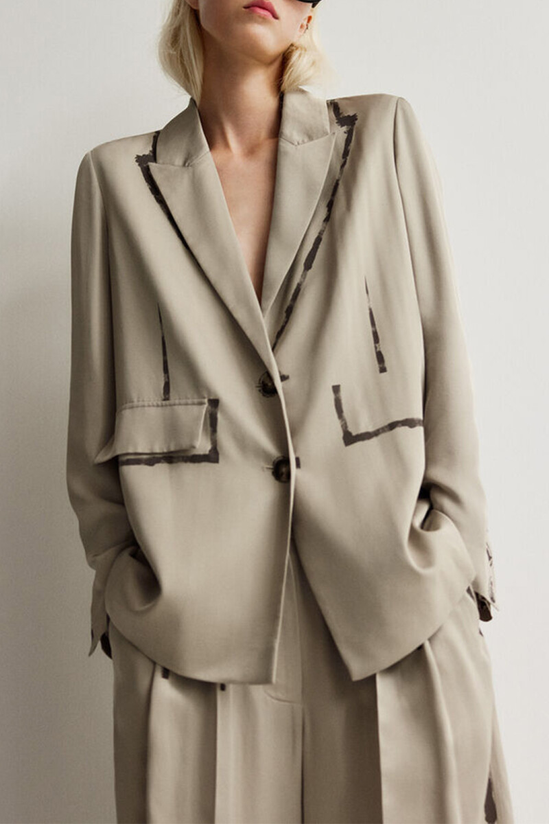 CHAQUETA Gris Topo