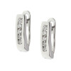 Caravanas - aros Lorena en oro blanco 18k. con brillantes Caravanas - aros Lorena en oro blanco 18k. con brillantes