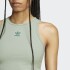 Musculosa Adidas Essentials Acanalada Silver Green