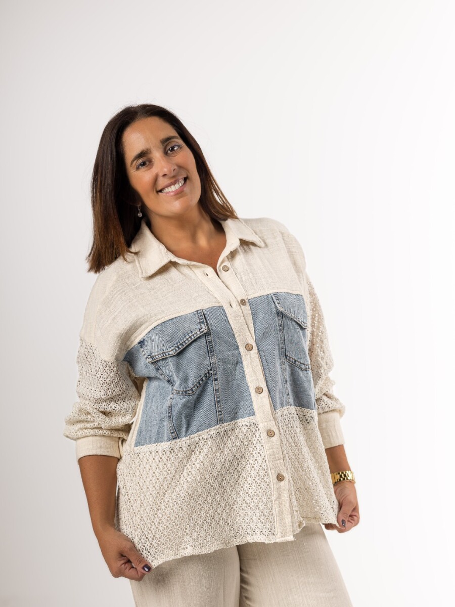 Camisa premium combinada Camisa premium combinada