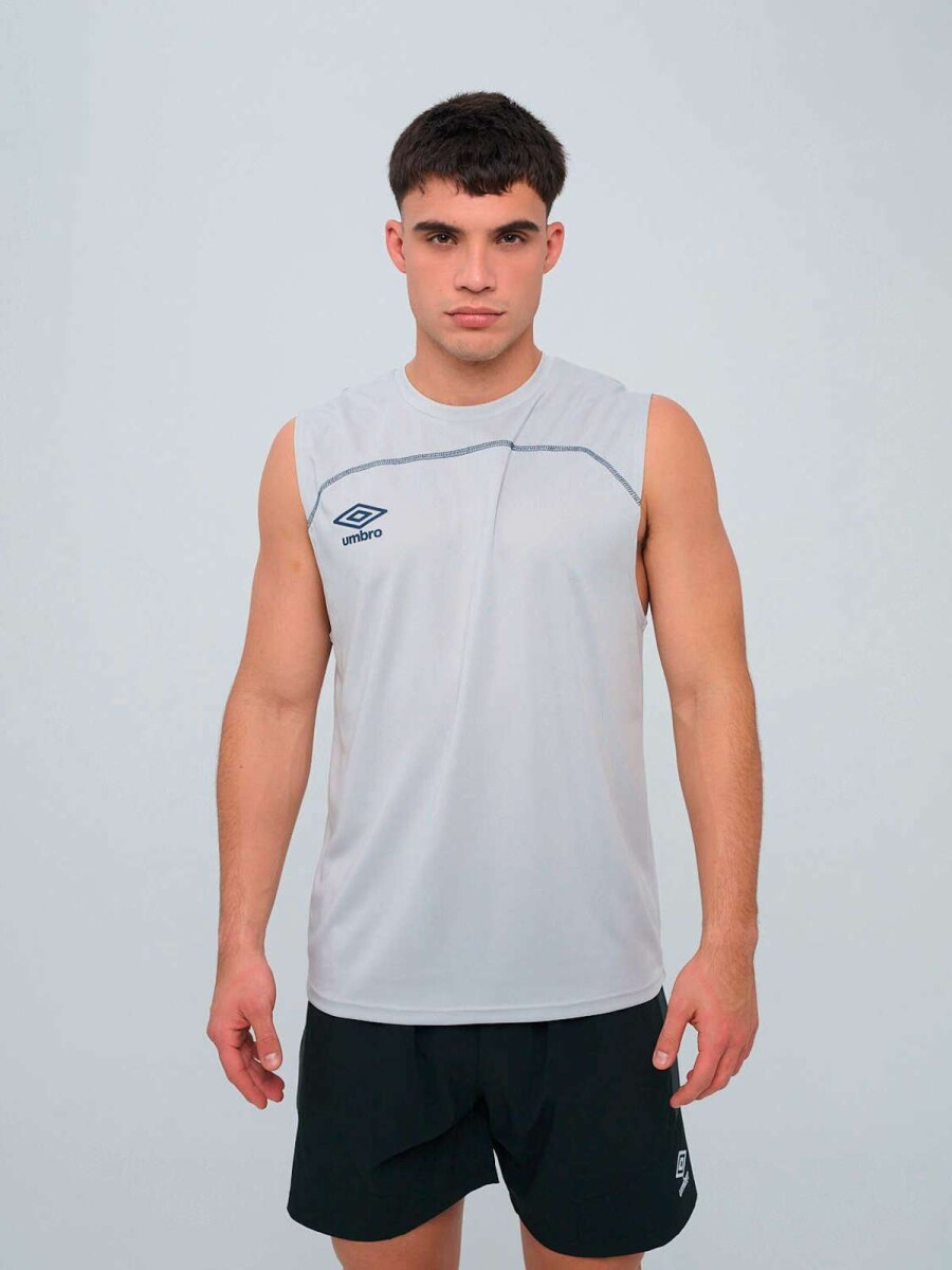 Remera Sin Manga Balance de Hombre - Gris 