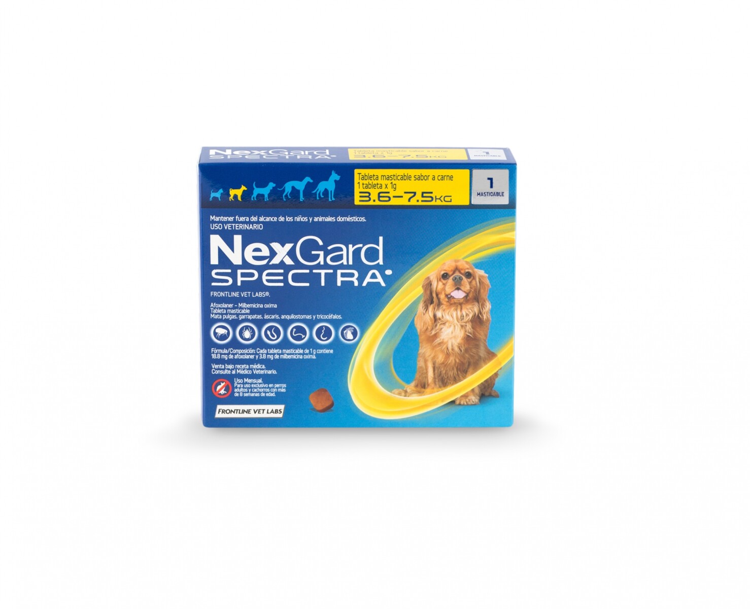 Nexgard Spectra 3.5 a 7.5kg PACK DE 3 
