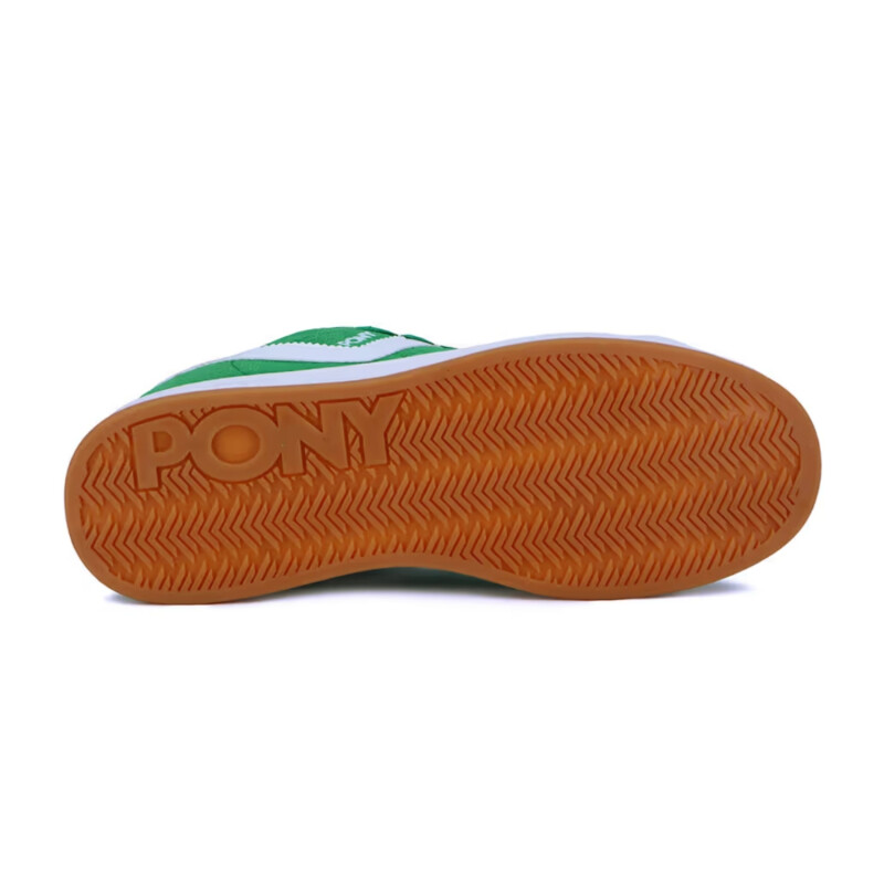 Championes Pony Lifestyle Square Gamuza Hombre Verde-Blanco