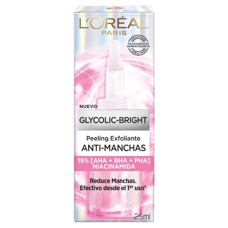 Peeling Exfoliante L'oreal Paris Glycolic Bright 25 Ml. Peeling Exfoliante L'oreal Paris Glycolic Bright 25 Ml.