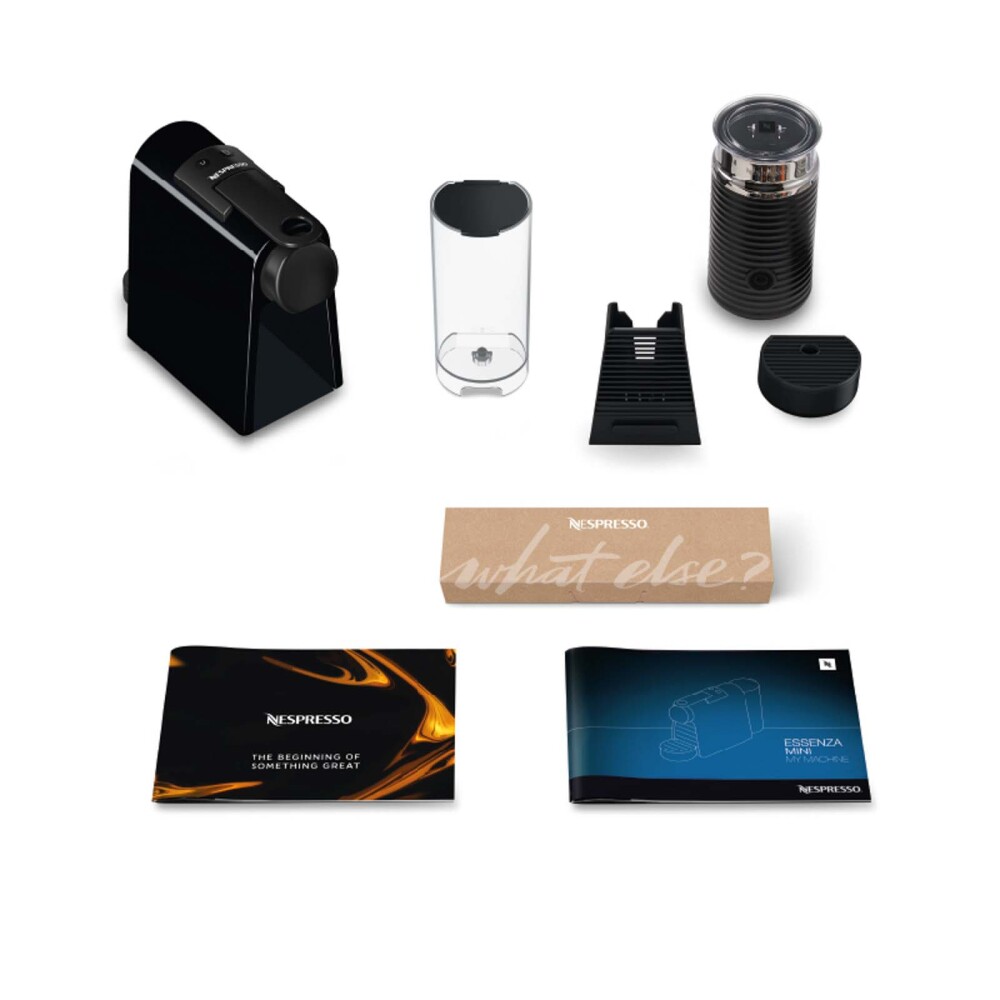 CAFETERA NESPRESSO ACERO NEGRO ESSENZAD30 AEROCCINO ESSZDBAERO