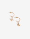 Aros Argollas Metal Aros Argolla Metal Mariposa - Dorado