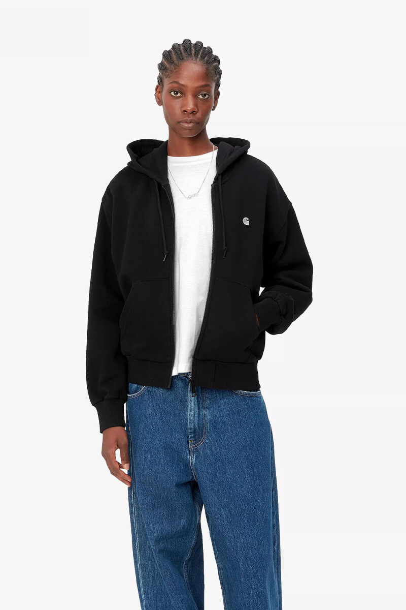 W' HOODED CASEY CHAQUETA Negro