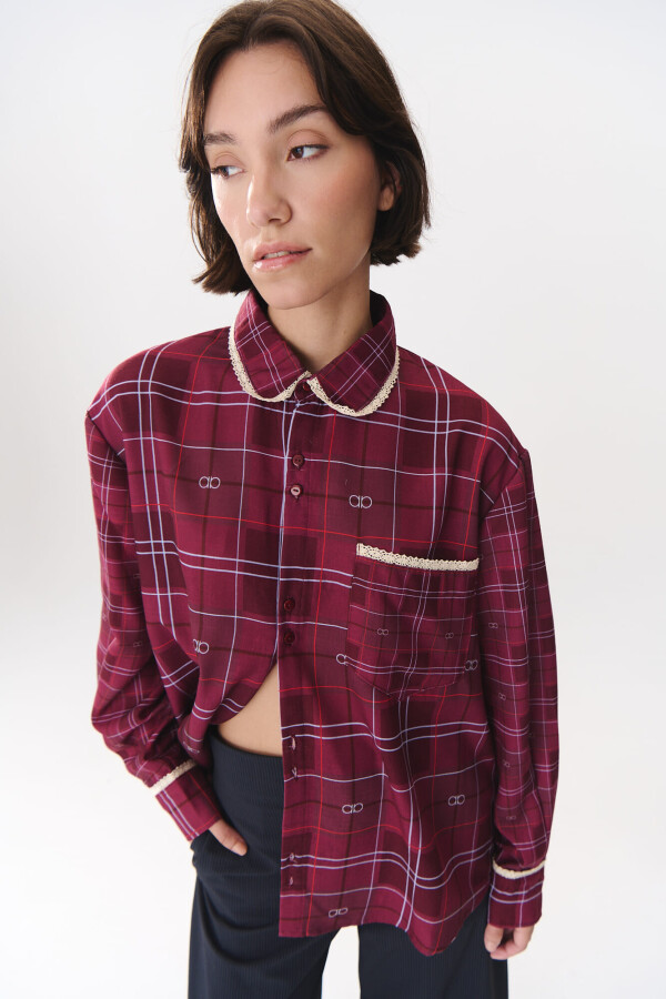 Camisa Court Bordó