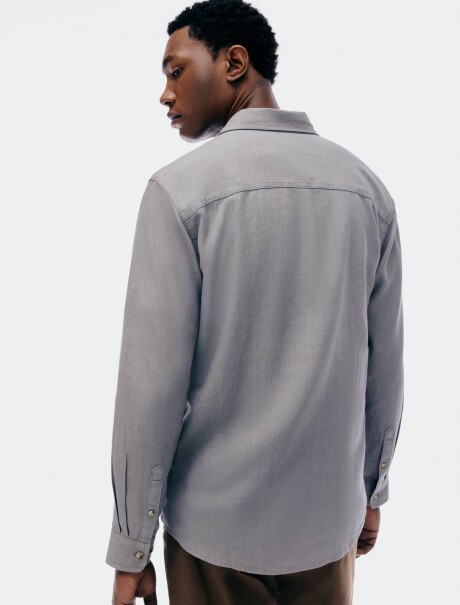 CAMISA BÁSICA MASCULINA GRIS