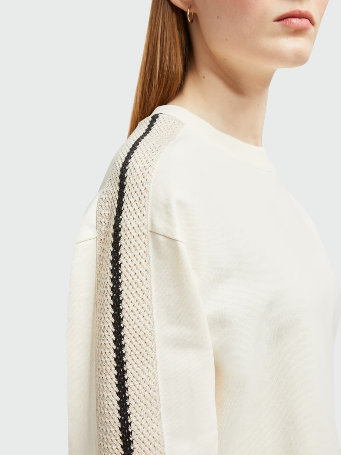 Moncler - Sudadera con parche Felpa Blanco